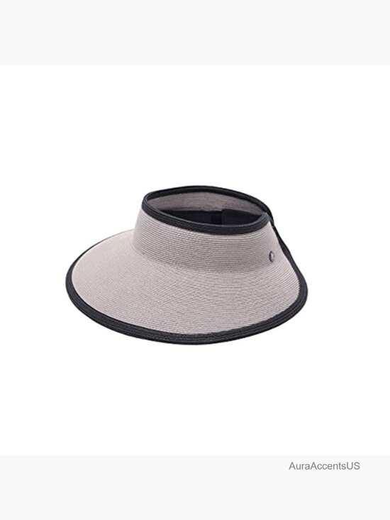 Women\'s Straw Sun Visor Hat UPF 50+ Packable Wide Brim Breathable Travel Beach main image 5